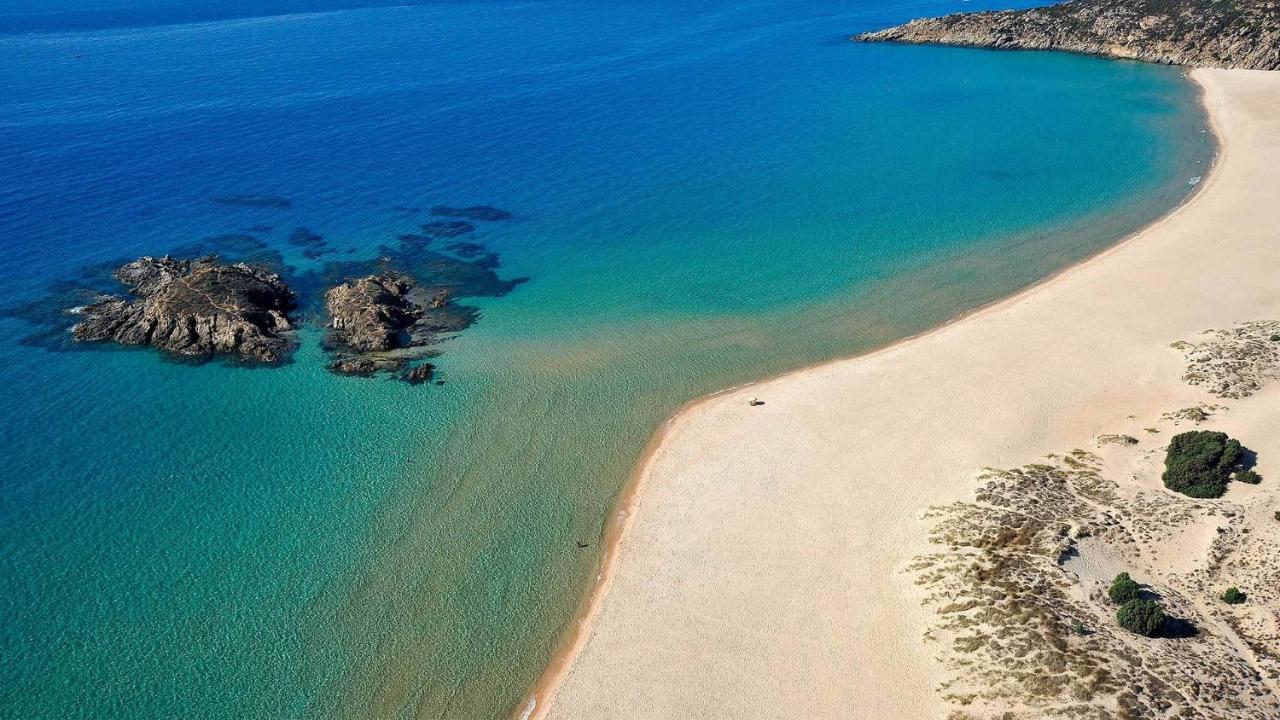 Casa Fadda Hotel Villa San Pietro Bagian luar foto